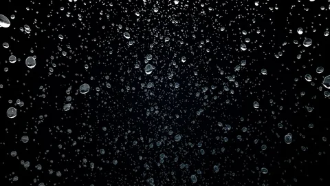 High Quality Rain, Very Slow Motion Rain Drop, Isolated, Thunder, Lightning Stock Footage 129143989