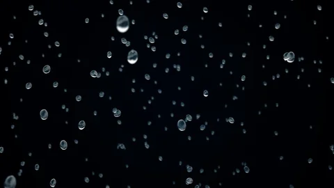High Quality Rain, Very Slow Motion Rain Drop, Isolated, Thunder, Lightning Stock-Footage 129696472