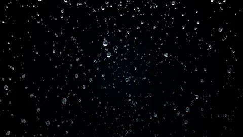High Quality Rain, Very Slow Motion Rain Drop, Isolated, Thunder, Lightning Stock-Footage 129696923