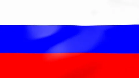 High-Quality Realistic flag of Russia waving in the wind Stock Footage