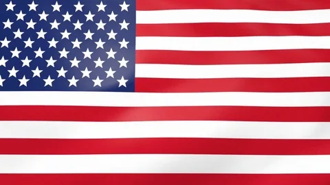 High-Quality Realistic flag of the USA waving in the wind Stock-Footage 78510826