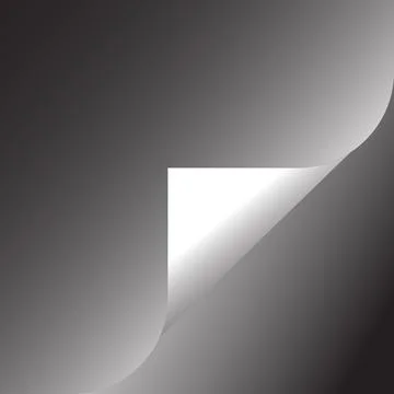 A high-quality, realistic page curl / folded corner vector illustration Stock Illustration