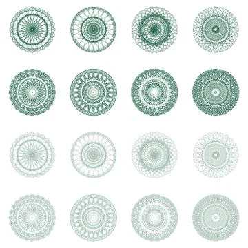 High quality rossete vector elements. Stock Illustration