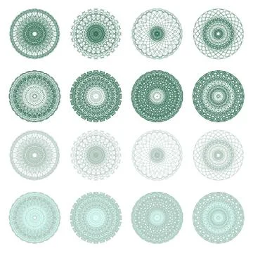 High quality rossete vector elements. Stock Illustration