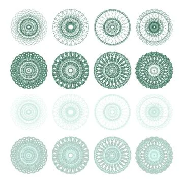 High quality rossete vector elements. Stock Illustration