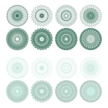 High quality rossete vector elements. Stock Illustration