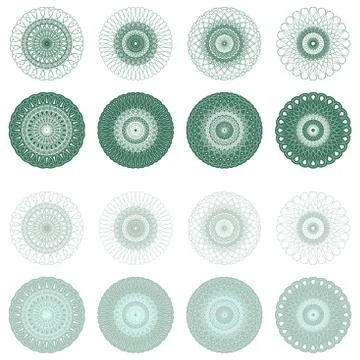 High quality rossete vector elements. 스톡 일러스트