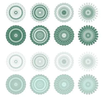 High quality rossete vector elements. Stock Illustration