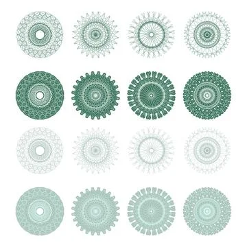 High quality rossete vector elements. Stock Illustration
