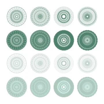 High quality rossete vector elements. Stock Illustration