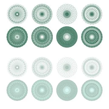 High quality rossete vector elements. Stock Illustration