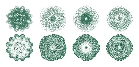 High quality rossete vector elements. Stock Illustration