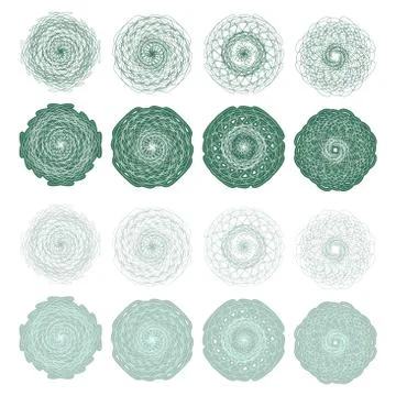 High quality rossete vector elements. Stock Illustration