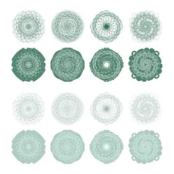 High quality rossete vector elements. Stock Illustration