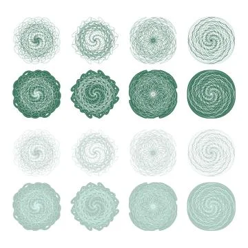 High quality rossete vector elements. イラスト素材