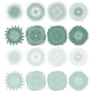 High quality rossete vector elements. Stock Illustration