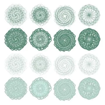 High quality rossete vector elements. Stock Illustration