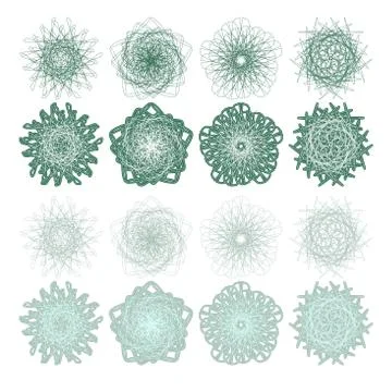 High quality rossete vector elements. Stock Illustration