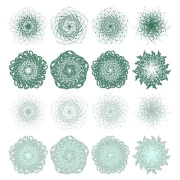 High quality rossete vector elements. Stock Illustration