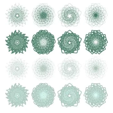 High quality rossete vector elements. Stock Illustration