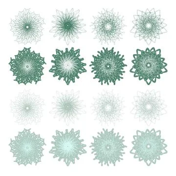 High quality rossete vector elements. Stock Illustration