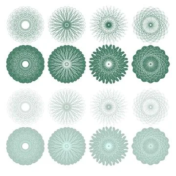 High quality rossete vector elements. Stock Illustration