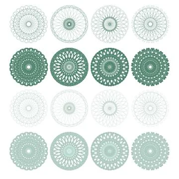 High quality rossete vector elements. Stock Illustration