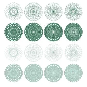 High quality rossete vector elements. Stock Illustration