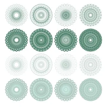 High quality rossete vector elements. Stock Illustration