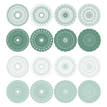 High quality rossete vector elements. Stock Illustration