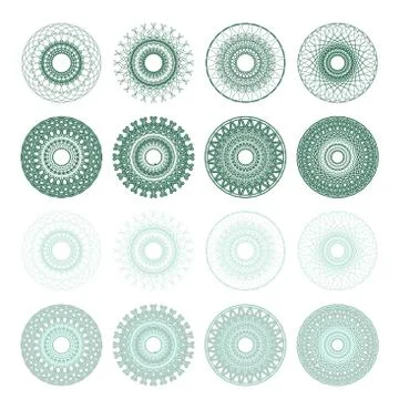 High quality rossete vector elements. Stock Illustration