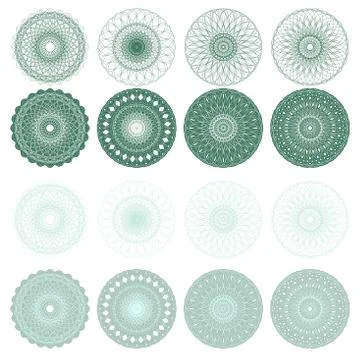High quality rossete vector elements. Stock Illustration