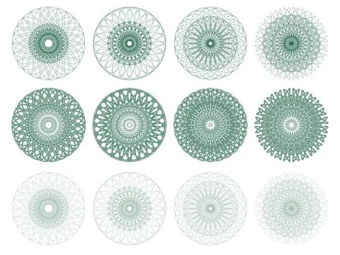 High quality rossete vector elements. Stock Illustration