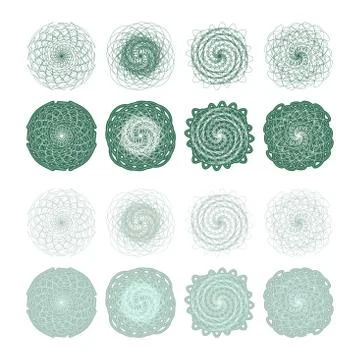 High quality rossete vector elements. Stock Illustration