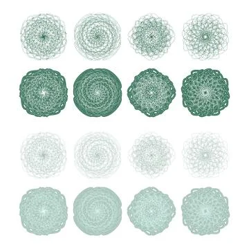 High quality rossete vector elements. Stock Illustration