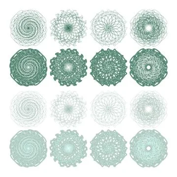 High quality rossete vector elements. Stock Illustration