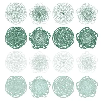 High quality rossete vector elements. Stock Illustration