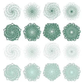 High quality rossete vector elements. Stock Illustration