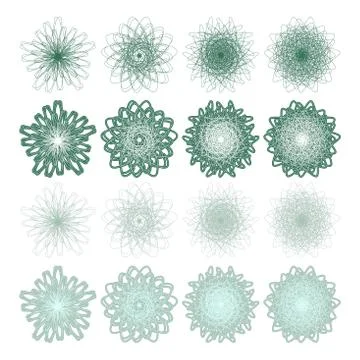 High quality rossete vector elements. Stock Illustration