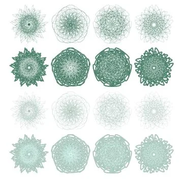 High quality rossete vector elements. Stock Illustration