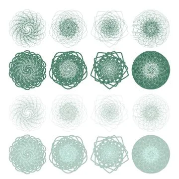 High quality rossete vector elements. Stock Illustration