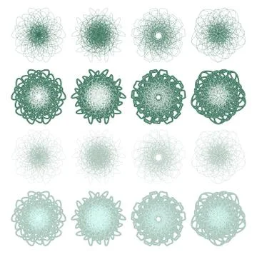 High quality rossete vector elements. Stock Illustration