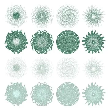 High quality rossete vector elements. Stock Illustration