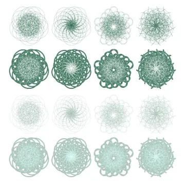 High quality rossete vector elements. Stock Illustration