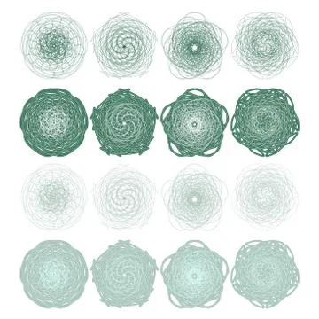 High quality rossete vector elements. Stock Illustration