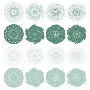 High quality rossete vector elements. Stock Illustration