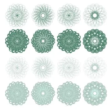 High quality rossete vector elements. Stock Illustration