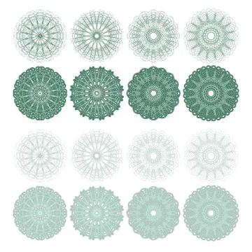 High quality rossete vector elements. Stock Illustration