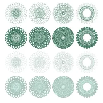 High quality rossete vector elements. Stock Illustration