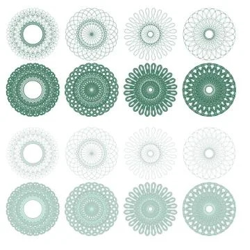 High quality rossete vector elements. Stock Illustration